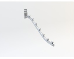 Front Faceout Bend, 7-Pin, 30cm, Chrome